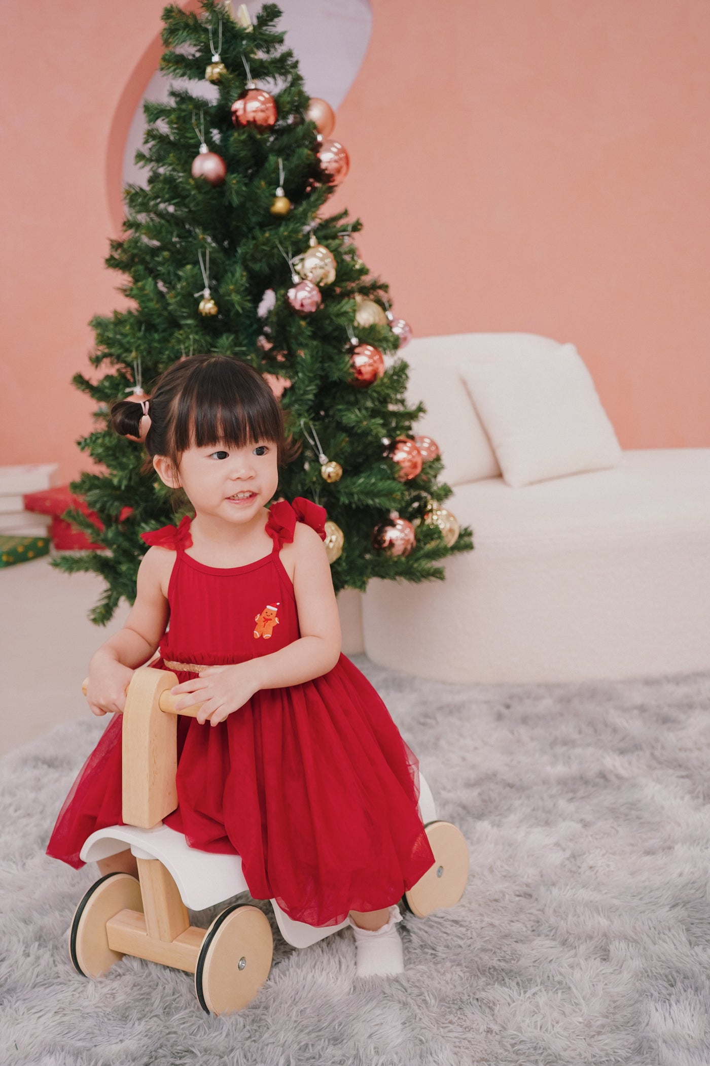 Gingerbread Twinkle Christmas Dress