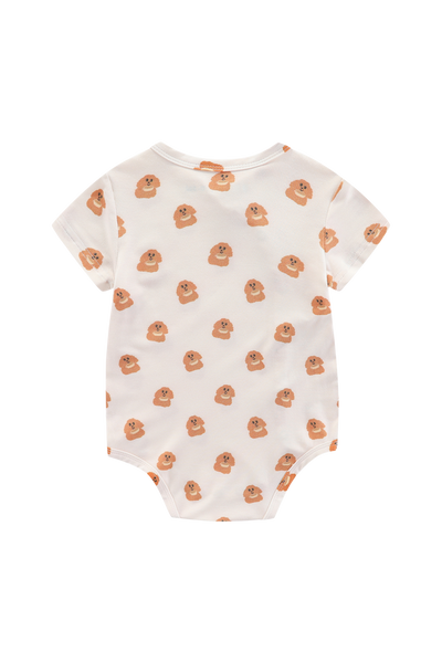 Organic Soft Kimono Bodysuit Dreamy Puppy