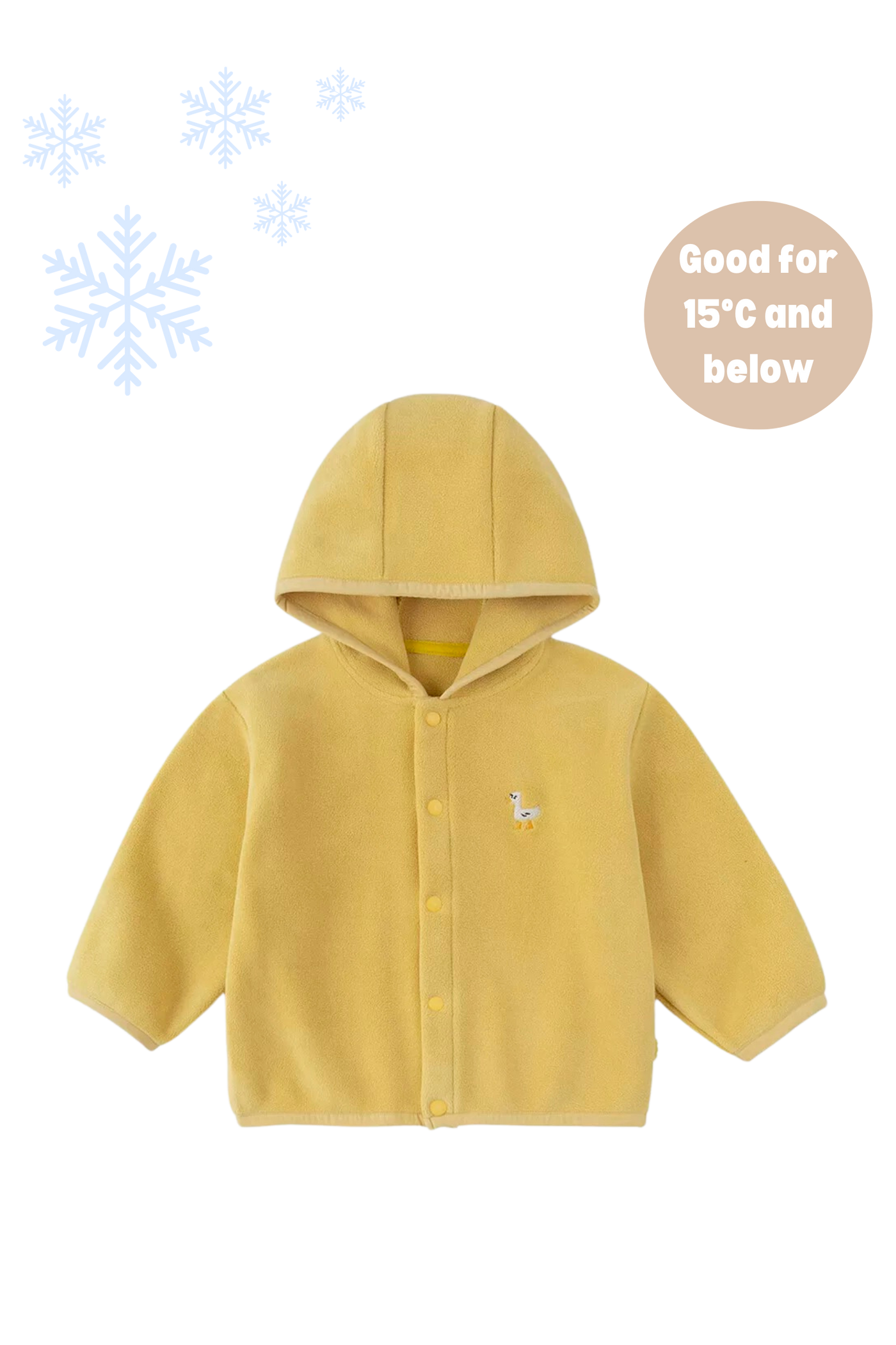 Holiday Travel Hooded Button Jacket Sunshine