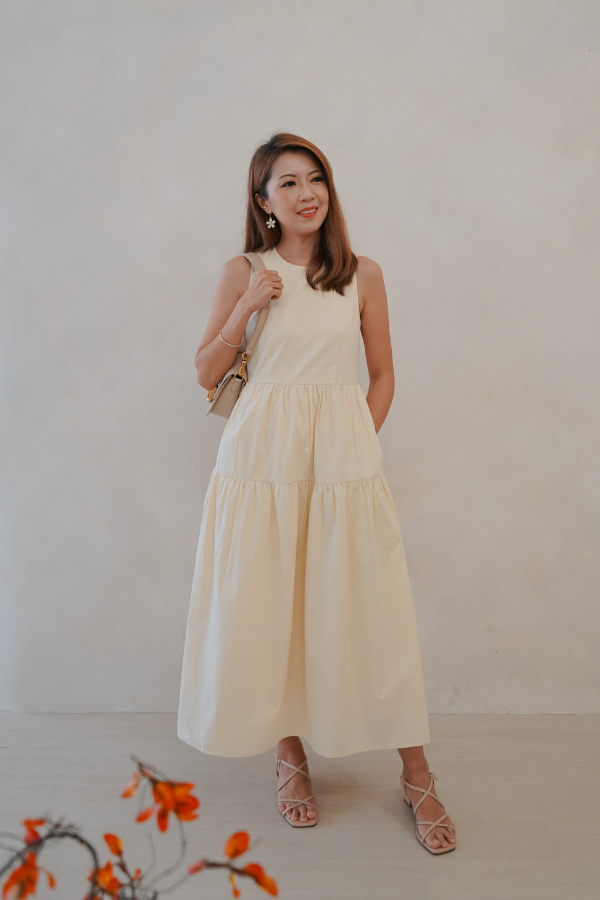 Kinship Maxi Tiered Dress - Cream