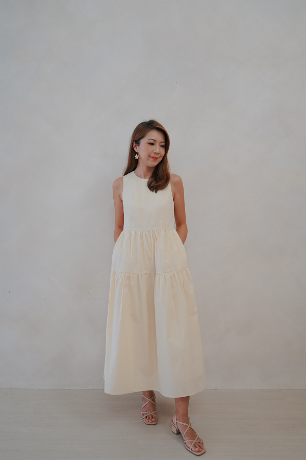 Kinship Maxi Tiered Dress - Cream