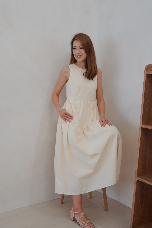 Kinship Maxi Tiered Dress - Cream