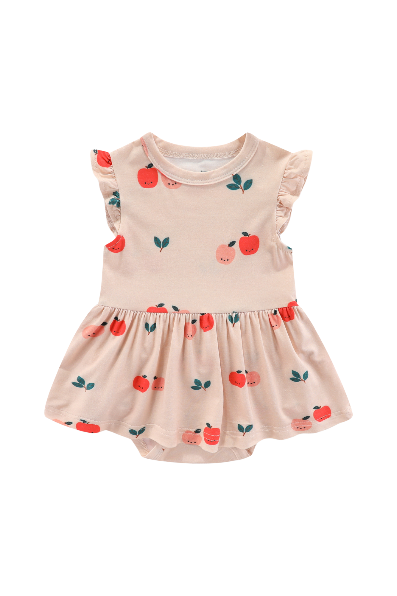 Organic Bamboo Peplum Dress Bodysuit Fruity