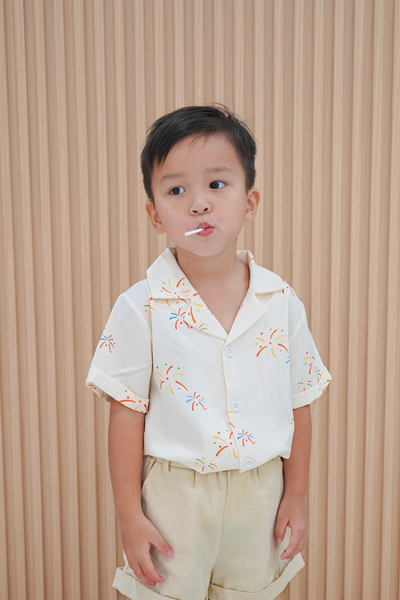 Lunar Lights Boy Relaxed Collar Shirt