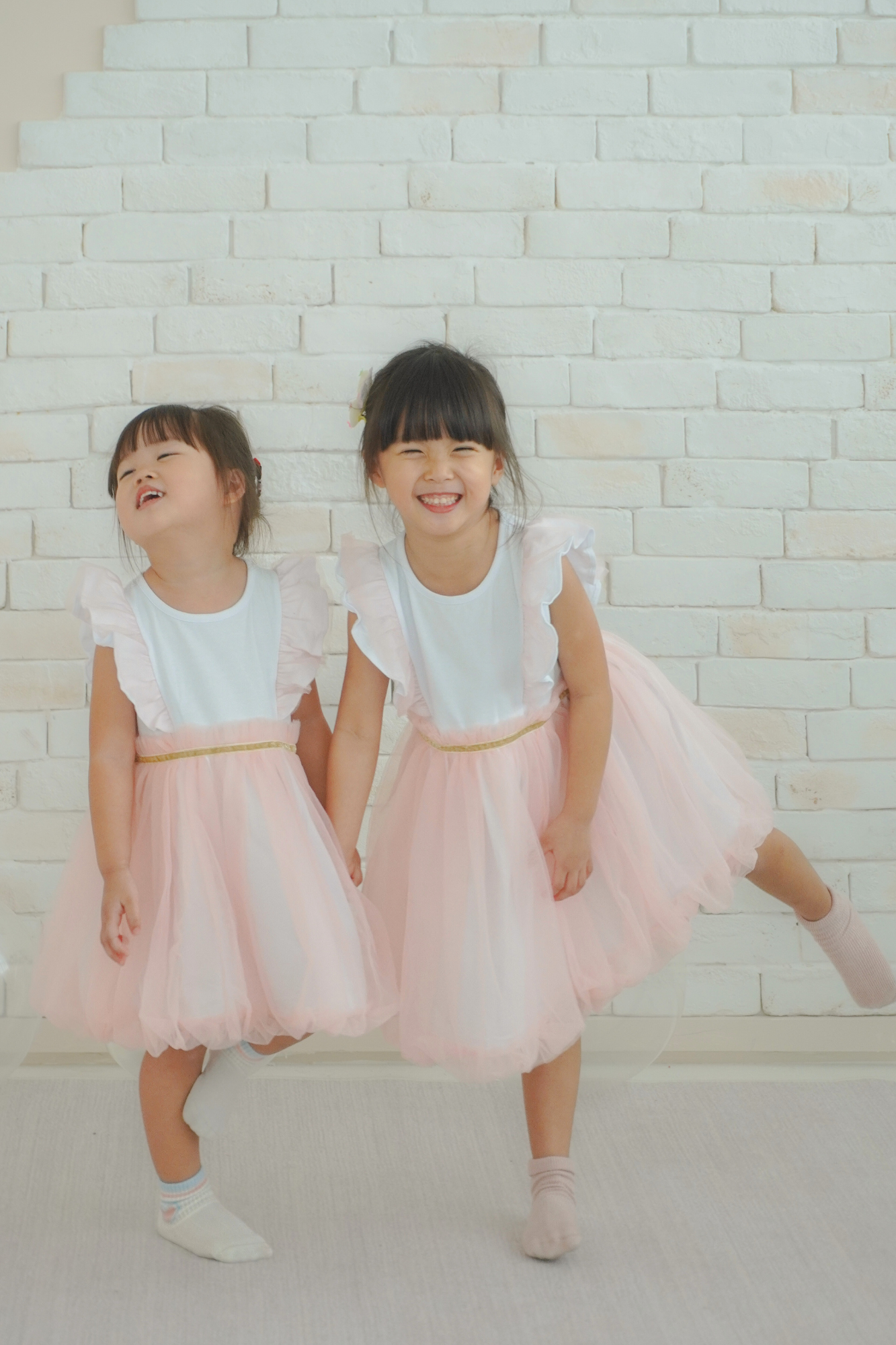 Girl Fairy Tulle Dress in Blush Pink