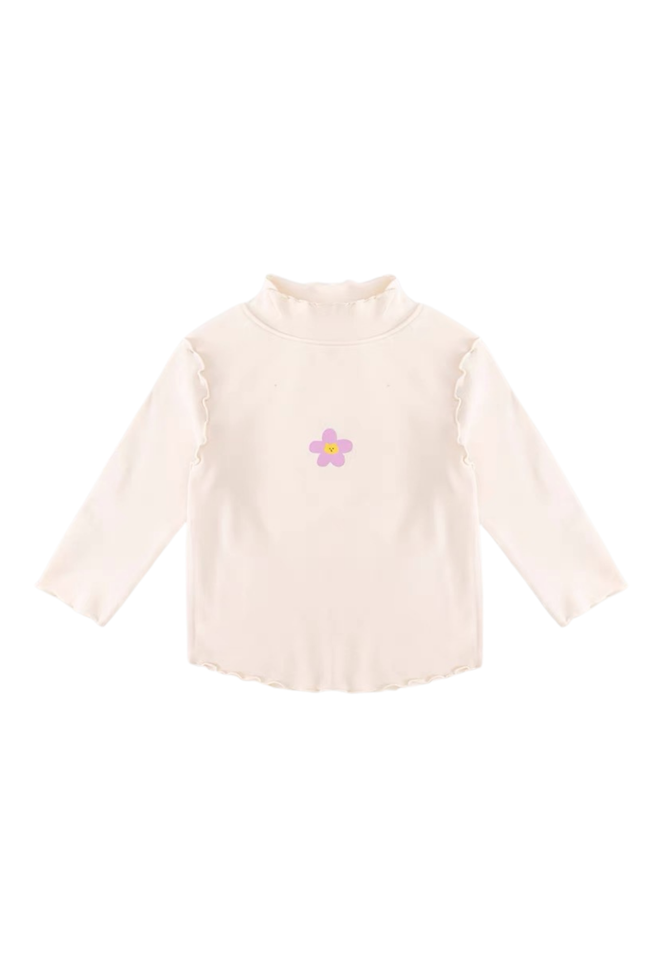 Kids Girl Daisy Long Sleeve Top Cream