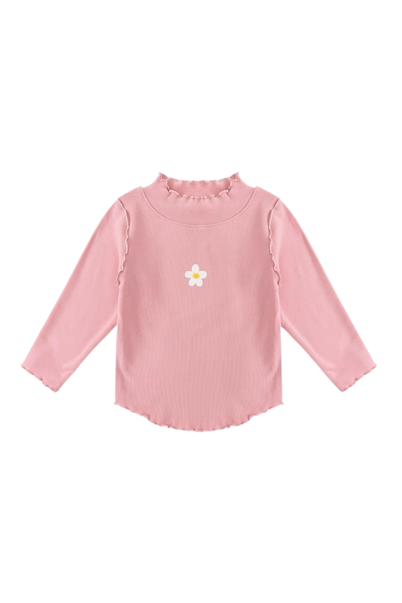 Kids Girl Daisy Long Sleeve Top Pink