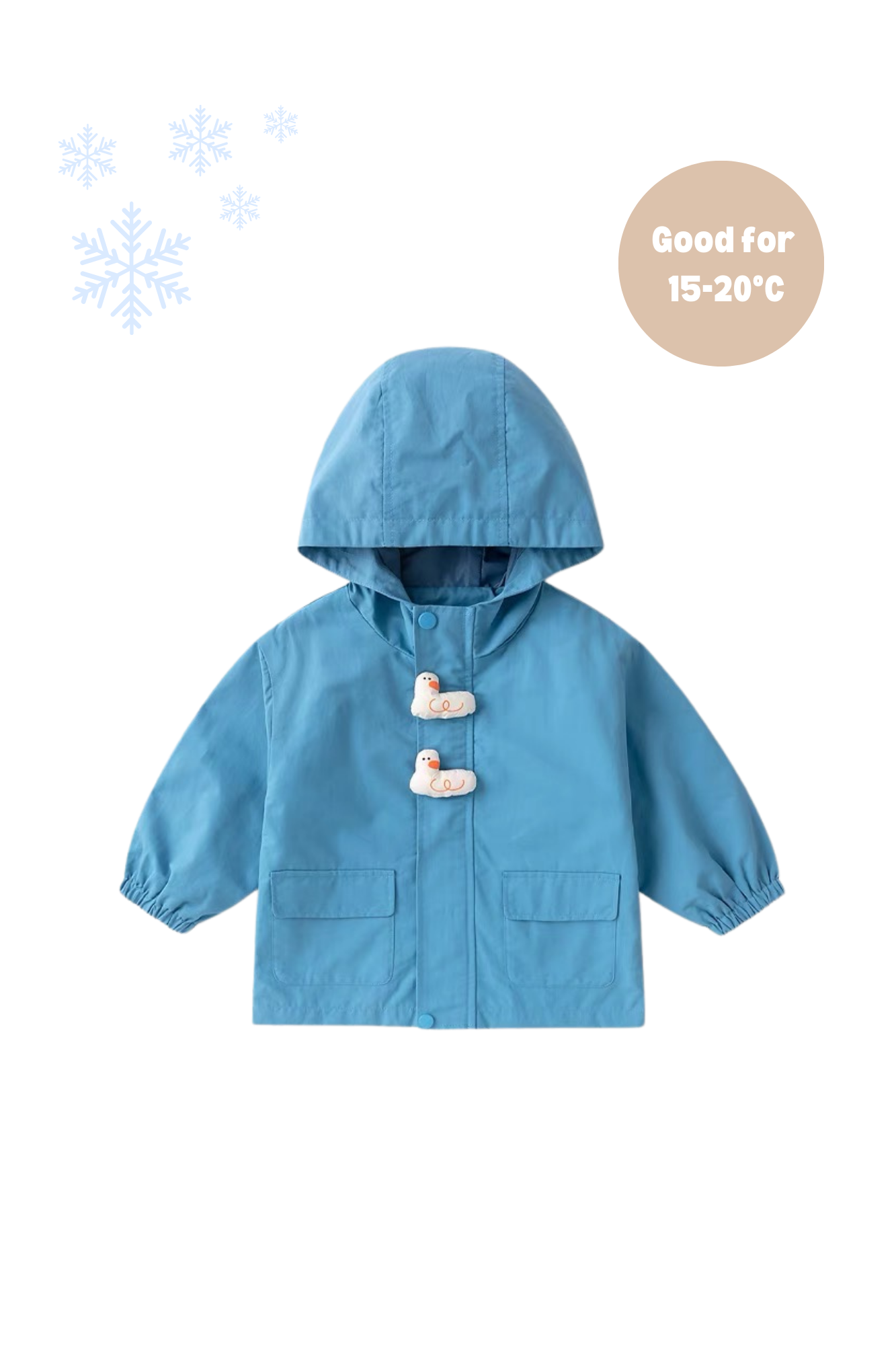 Autumn Hooded Parka Blue