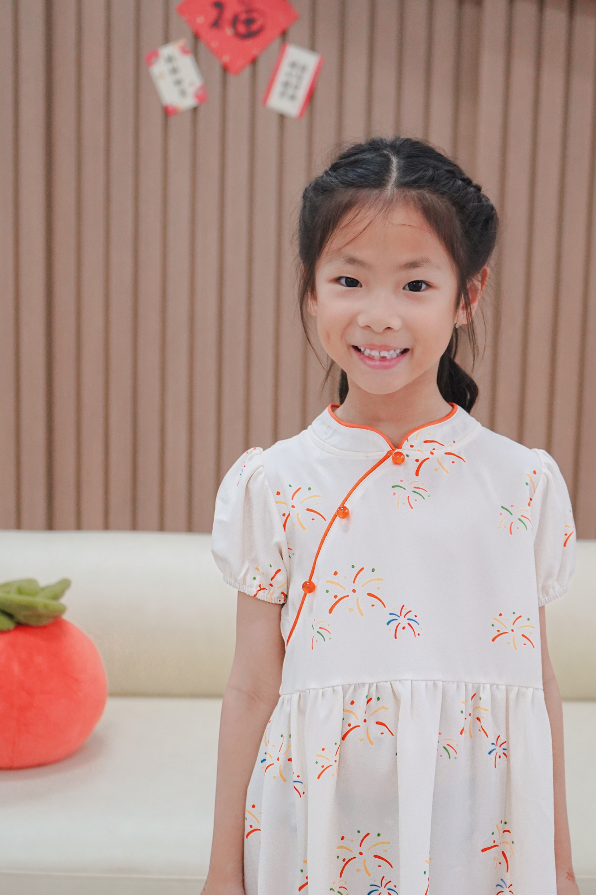 Lunar Lights Girl Cheongsam Flare Dress