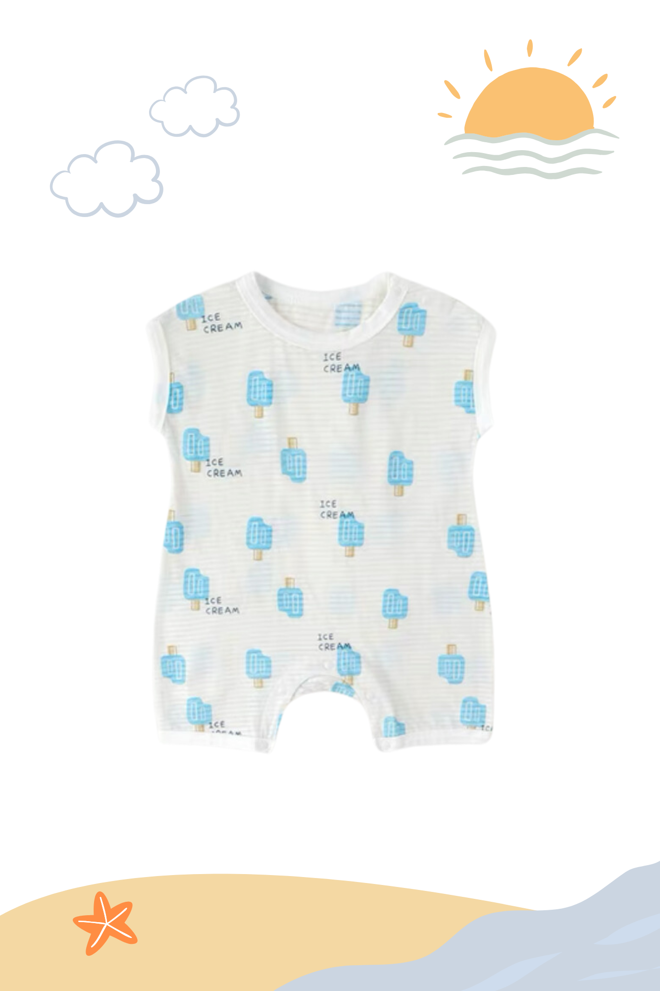 Air Series Summer Playsuit Ice Cream