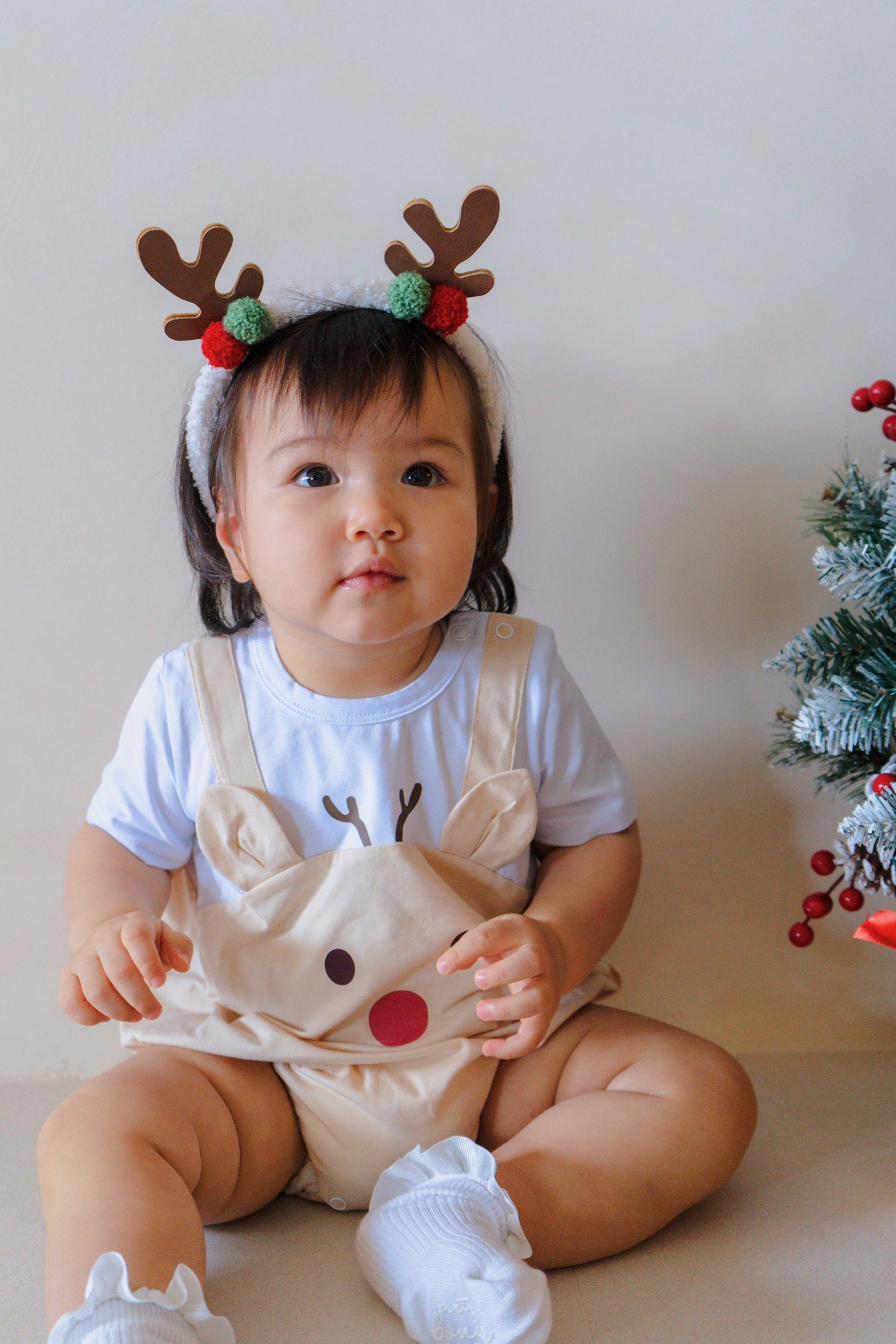 Tinsel & Tots Christmas Playsuit Reindeer