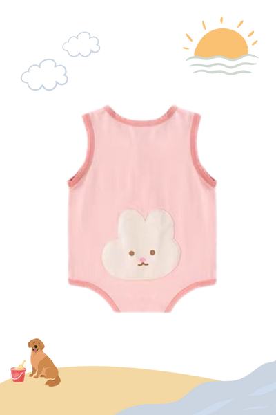 Summer Soft Cotton Playsuit Bunny