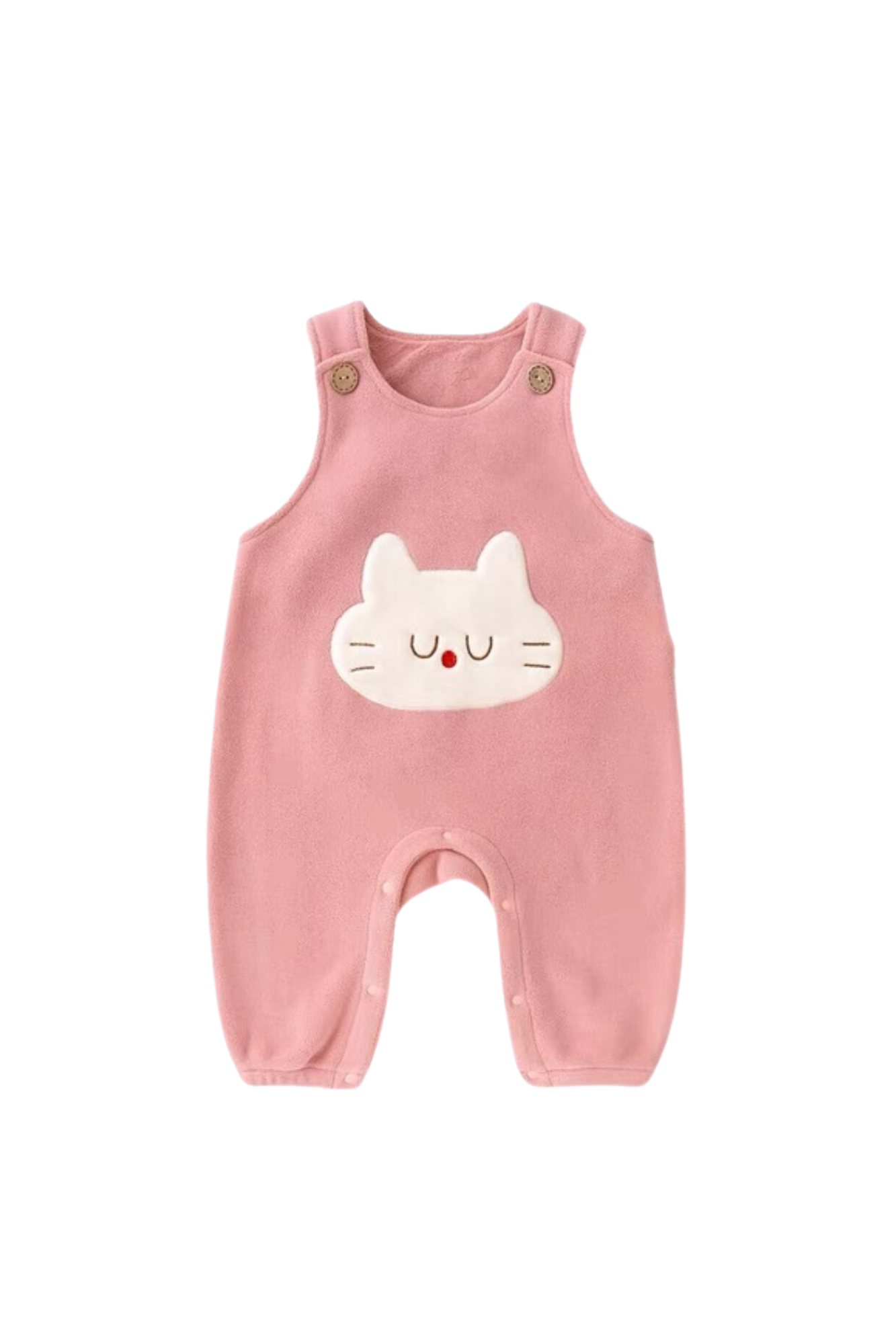 Casual Fleece Jumpsuit Kitten