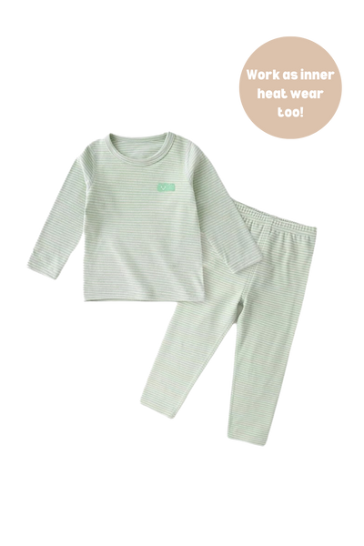 Organic Cotton Kids Pajamas Sage