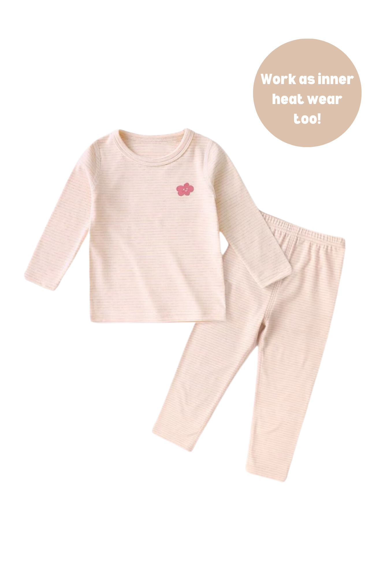 Organic Cotton Kids Pajamas Pink Blush