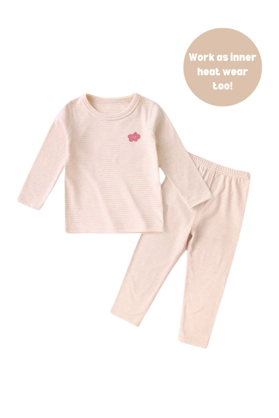 Organic Cotton Kids Pajamas Pink Blush