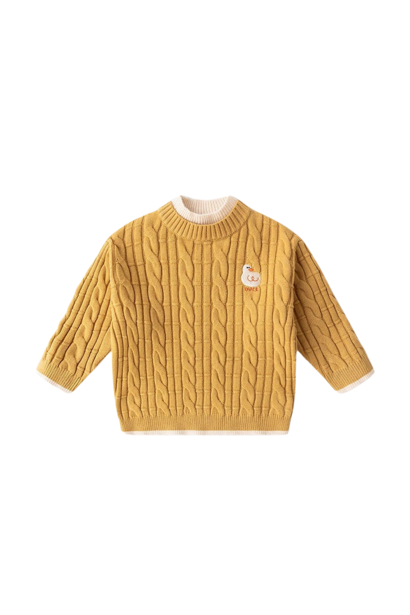 Kids Knitted Gold Sweater Duck