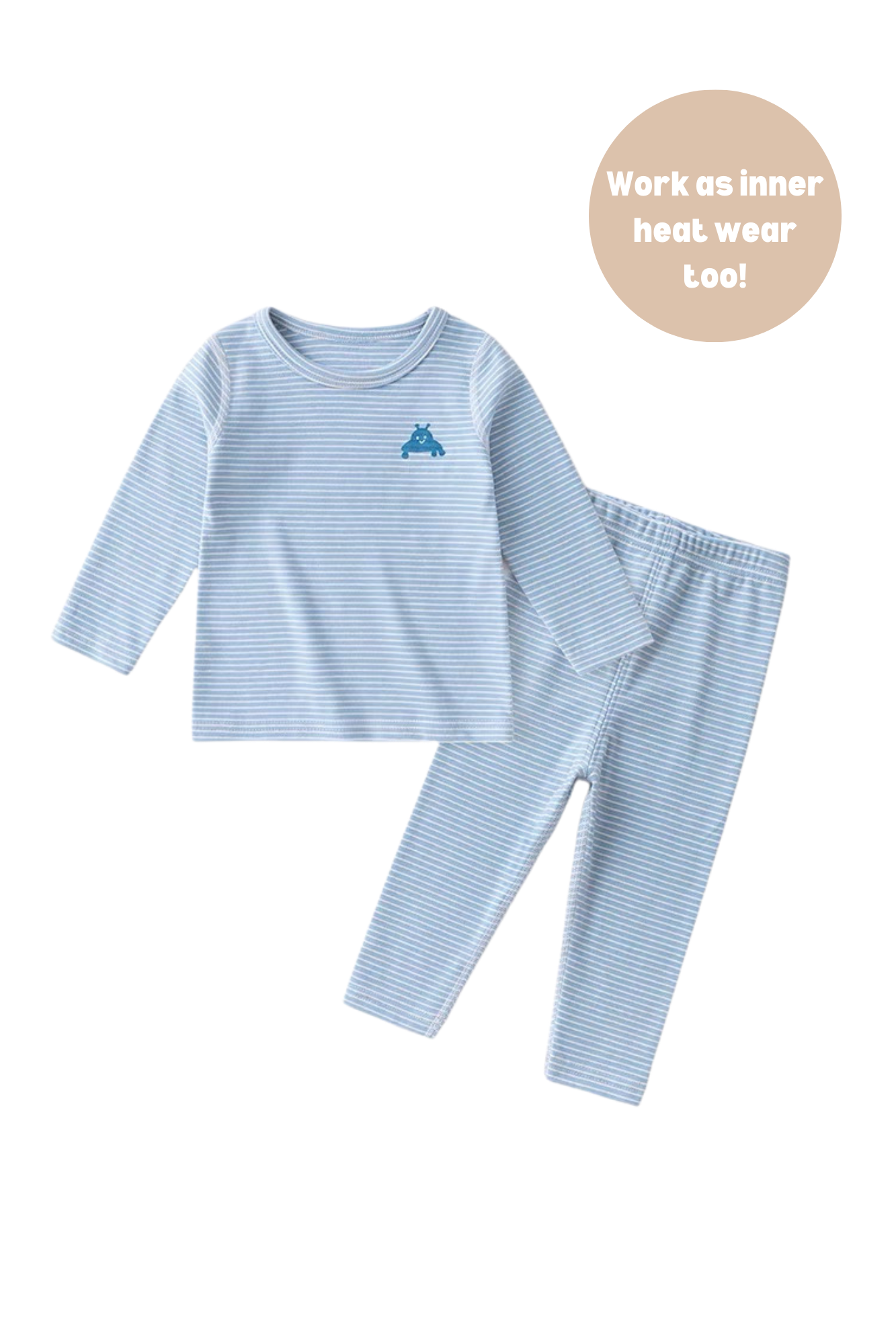 Organic Cotton Kids Pajamas Sky Blue