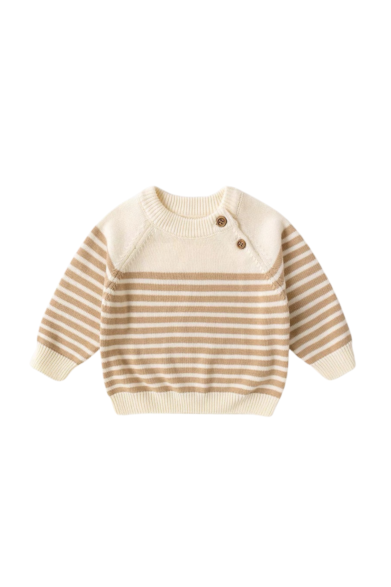 Autumn Kids Stripes Sweater Sand