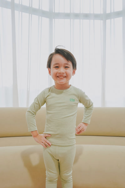 Organic Cotton Kids Pajamas Sage