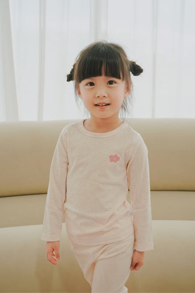 Organic Cotton Kids Pajamas Pink Blush