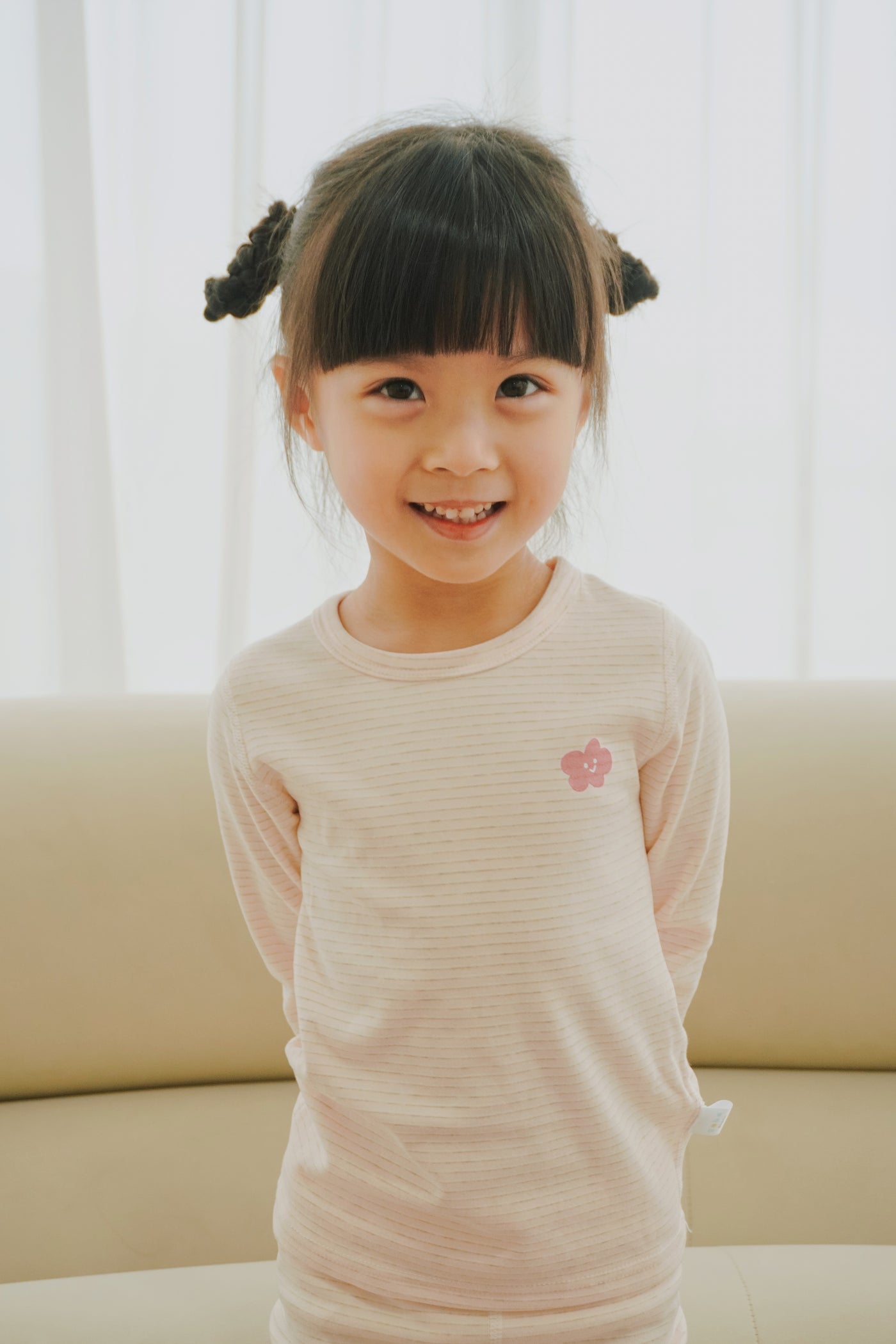 Organic Cotton Kids Pajamas Pink Blush