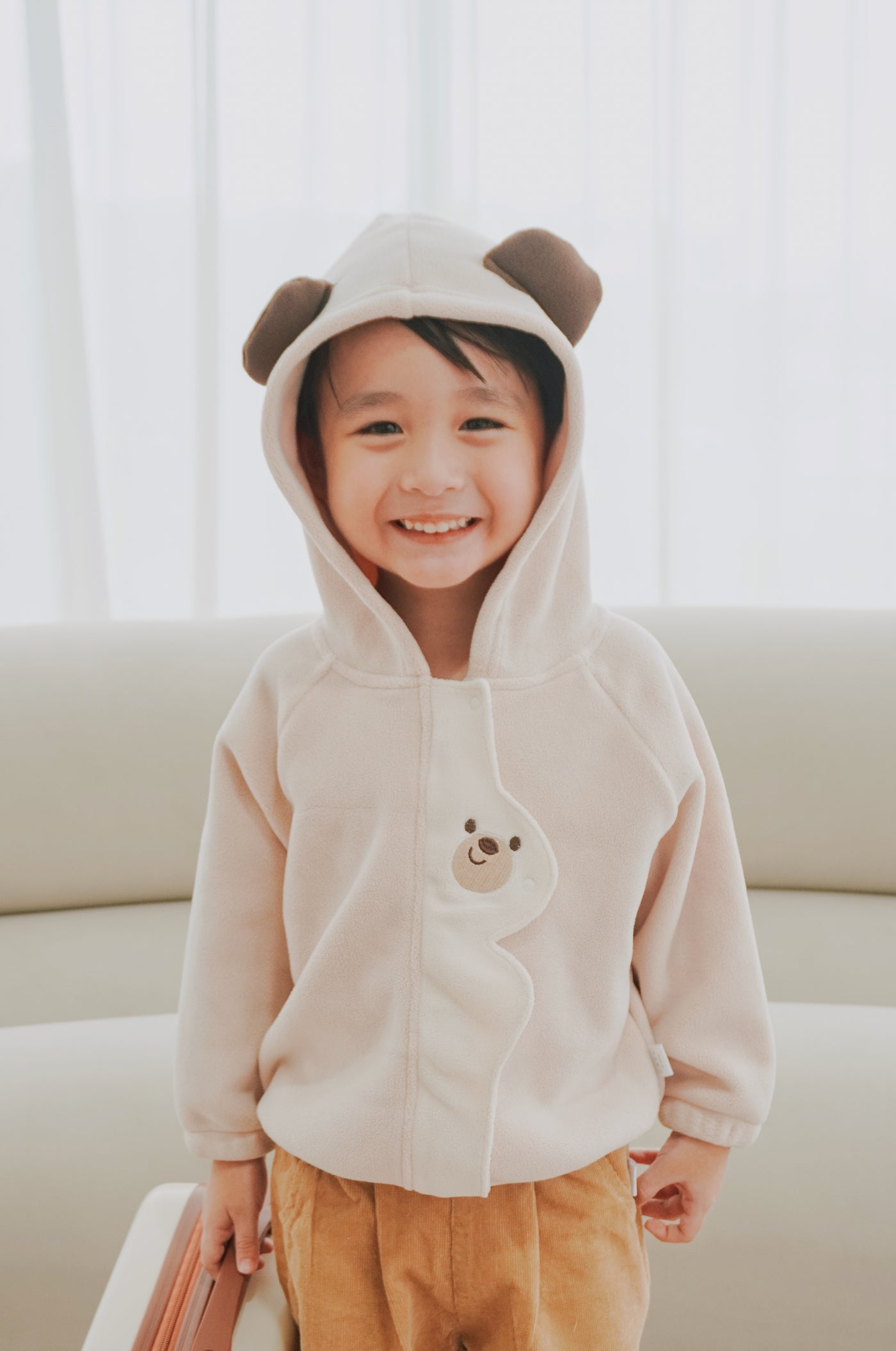 Autumn Plush Fleece Jacket Bear