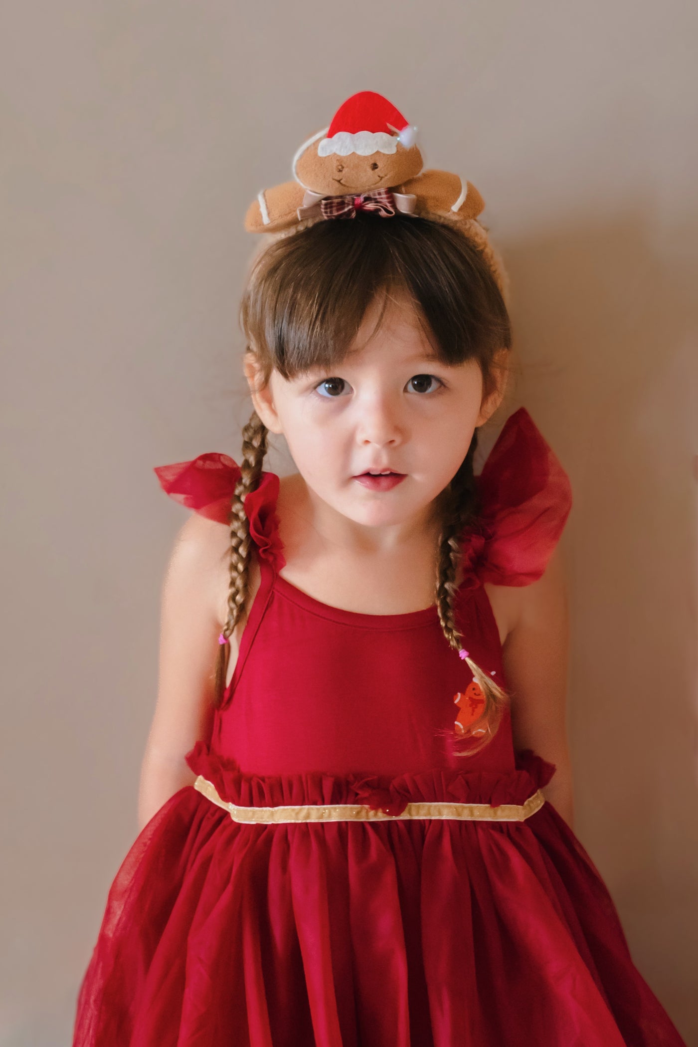 Gingerbread Twinkle Christmas Dress