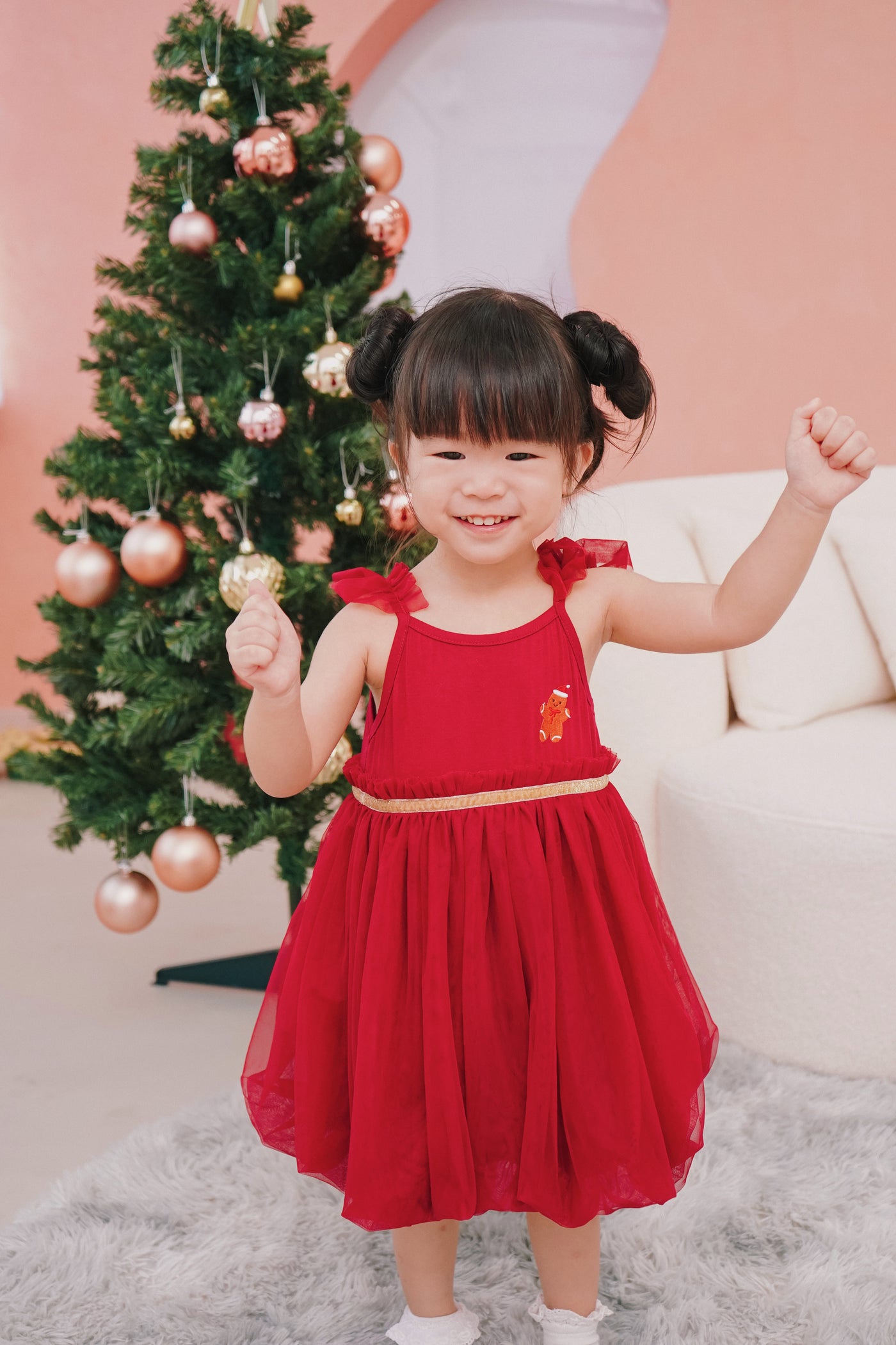 Gingerbread Twinkle Christmas Dress