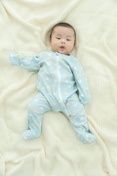 Soft Organic Cotton Sleepsuit Dreamy Sheep