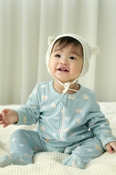 Soft Organic Cotton Sleepsuit Dreamy Sheep