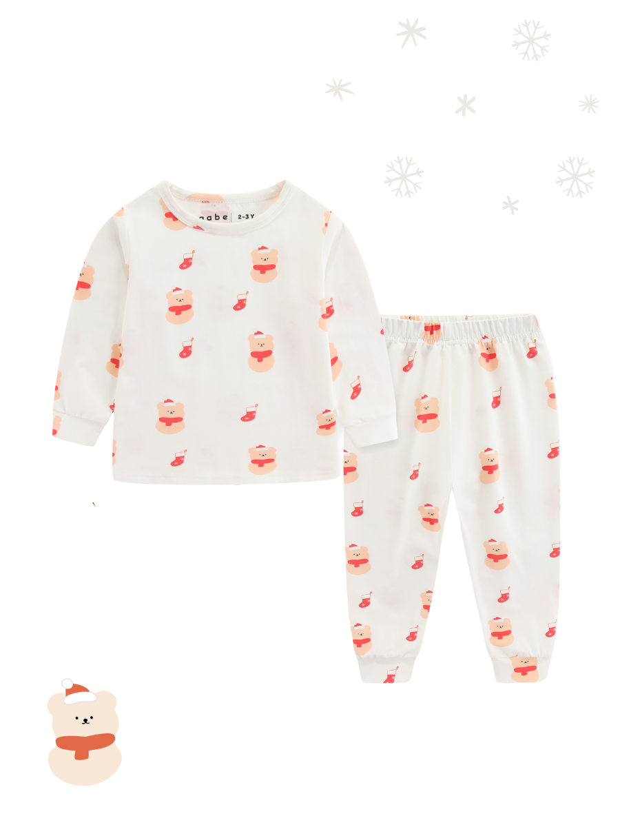 Soft Organic Cotton Pajamas Merry Bear