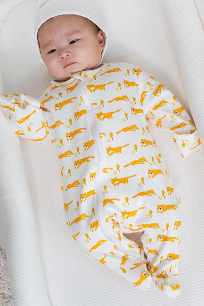 Soft Organic Cotton Sleepsuit Tiger